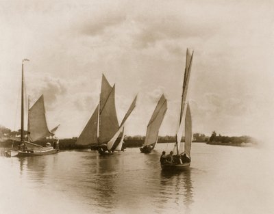 A Sailing Match at Horning, Life and Landscape on the Norfolk Broads, 1885 by Peter Emerson und Thomas Goodall