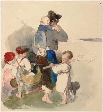Children on Their Way to Work in the Fields by Peter Fendi