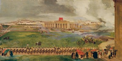 The Field Mass at the Outer Castle Square on April 13, 1826 by Peter Fendi