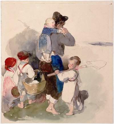 Children on the Way to Work in the Fields by Peter Fendi