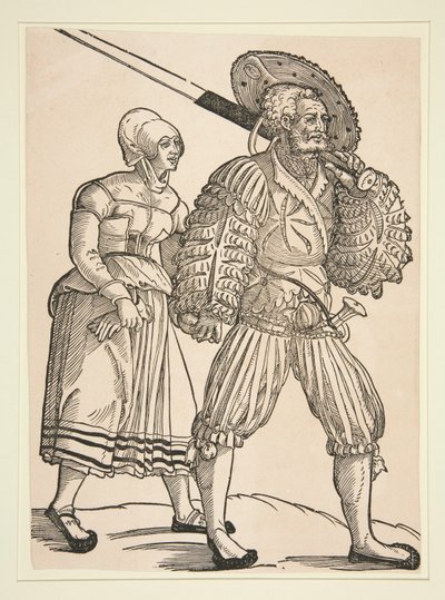 Soldier and Wife by Peter Flötner