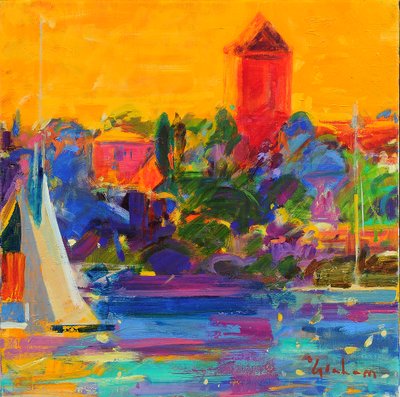 Bay of Cannes by Peter Graham (Contemporary)