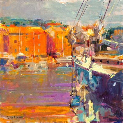 Berth at Saint-Tropez by Peter Graham (Contemporary)