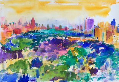 Central Park, New York by Peter Graham (Contemporary)