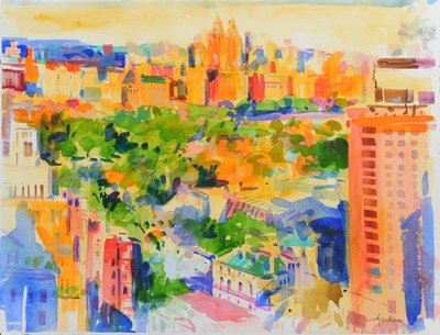 Central Park from The Carlyle by Peter Graham (Contemporary)