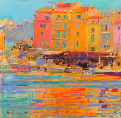 Saint Tropez Reflections by Peter Graham (Contemporary)