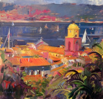St Tropez Sailing by Peter Graham (Contemporary)