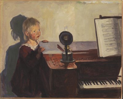 Bimse at the Piano by Peter Hansen
