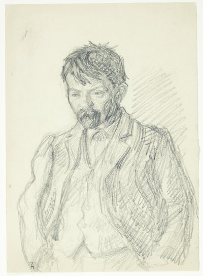 Portrait of the Painter Jens Birkholm. Half Figure by Peter Hansen
