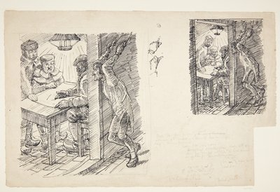 Two Drafts for the Priest Hans Madsen, who, Hung by the Thumbs, Listens to the Enemy