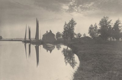 Cantley: Wherries Waiting for the Turn of the Tide by Peter Henry Emerson