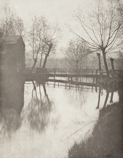 Footbridge Near Chingford by Peter Henry Emerson