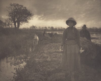 Poling the Marsh Hay by Peter Henry Emerson
