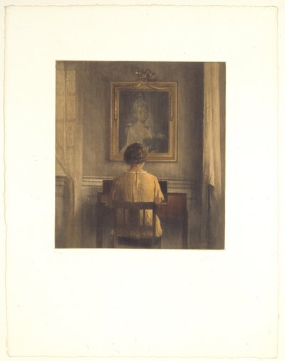 By the Spinet by Peter Vilhelm Ilsted