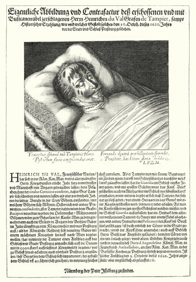 The Body of Henri du Val, Count of Dampierre by Peter Isselburg