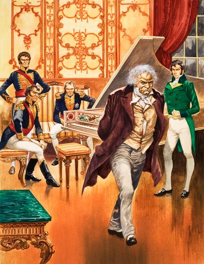 Beethoven Storms Out of the Music Room by Peter Jackson