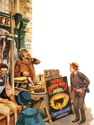Corned Beef Being Sold in England by Peter Jackson