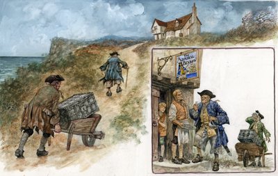 Illustration for Treasure Island by Peter Jackson