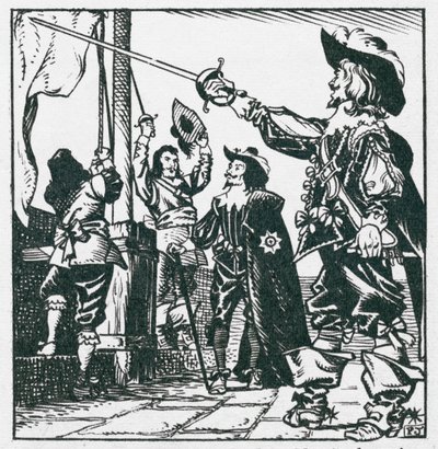 King Charles I Raising His Standard at Nottingham in 1642, Thus Beginning the Civil War by Peter Jackson