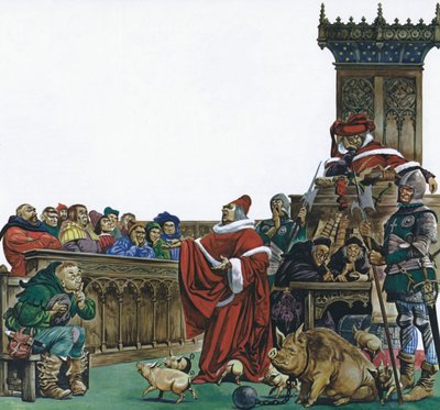 Medieval Court in Which Animals Were Put on Trial by Peter Jackson