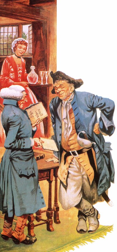 Parson Woodforde Buying Tea from a Smuggler by Peter Jackson