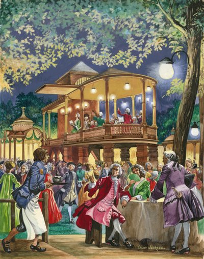 Vauxhall Pleasure Gardens around 1750 by Peter Jackson