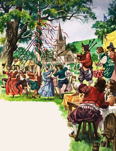 Villagers Dance Round the Maypole by Peter Jackson