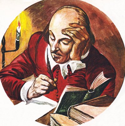 William Shakespeare, writing by Peter Jackson