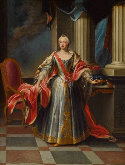 Portrait of Maria Anna Sophia of Saxony, Electress of Bavaria by Peter Jacob Horemans