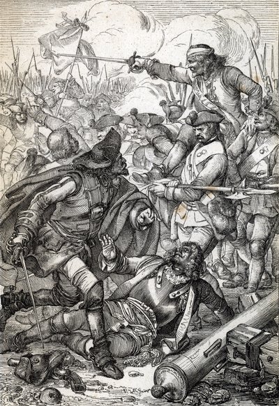 Great Northern War: The Battle of Poltava between the Army of Peter I of Russia and the Troops of Charles XII of Sweden, 8 July 1709 by Peter Johann Nepomuck Geiger