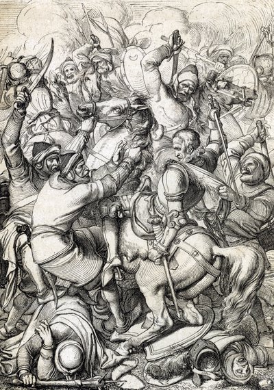 King Sebastian I of Portugal captured in the Battle of Alcacer-Quibir on 4/08/1578 in Morocco by Peter Johann Nepomuck Geiger