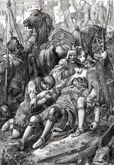 King William the Conqueror Wounded by His Son Robert II of Normandy at the Fortress of Gerberoy by Peter Johann Nepomuck Geiger