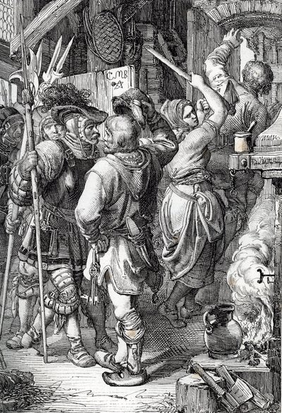 The Escape of Gustave I Vasa Disguised as a Peasant to Escape from Denmark by Peter Johann Nepomuck Geiger