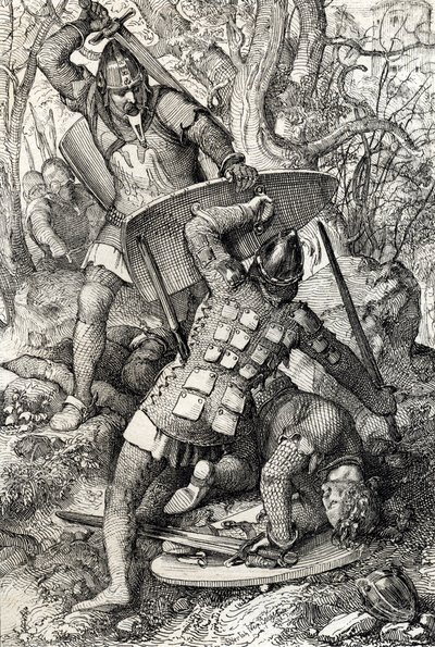 The Death of Ernest II of Swabia by Peter Johann Nepomuck Geiger