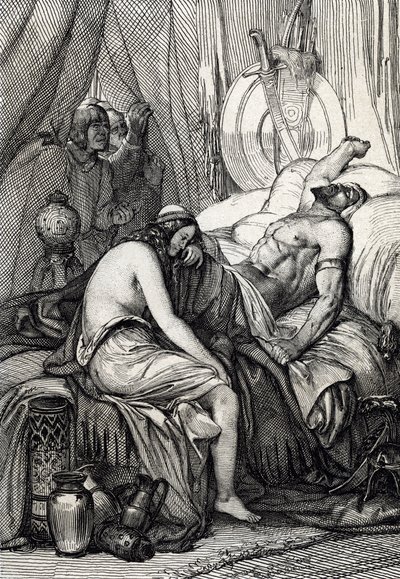 The Death of Attila, Ruler of the Huns, on His Wedding Night with Ildico by Peter Johann Nepomuck Geiger