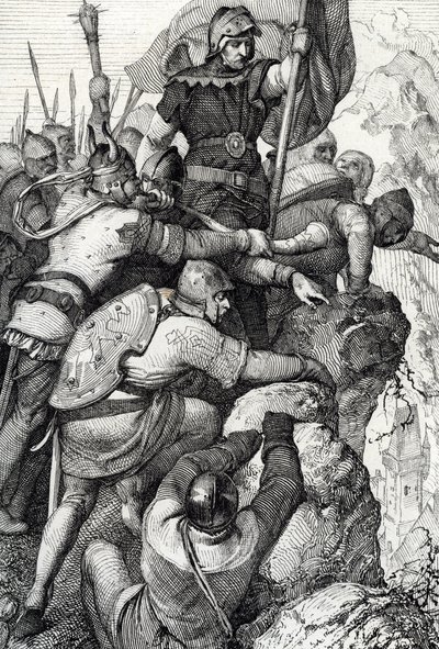The Troops of Otto I of Bavaria Near Verona in Italy, 1155 by Peter Johann Nepomuck Geiger
