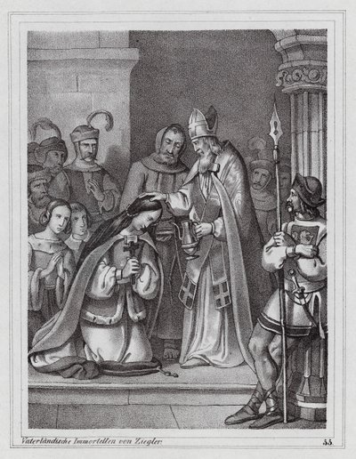 Cyril and Methodius, Byzantine Christian Missionaries, 9th Century by Peter Johann Nepomuk Geiger