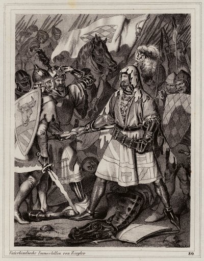 John the Blind, King of Bohemia by Peter Johann Nepomuk Geiger