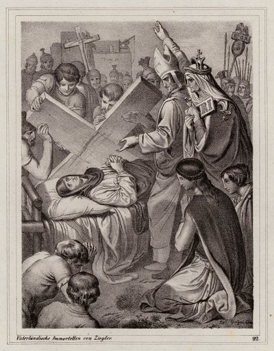 St Helena and the discovery of the True Cross, 325 by Peter Johann Nepomuk Geiger