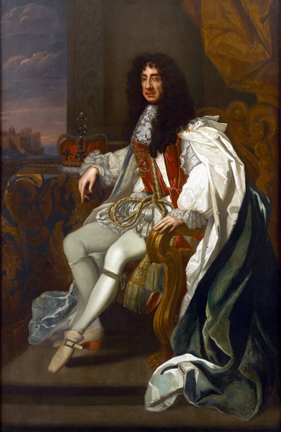 Portrait of Charles II of England in the Robes of the Order of the Garter by Peter Lely