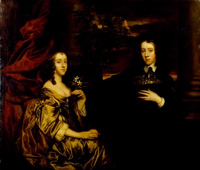 Portrait of a Young Gentleman and His Wife, c.1655-58 by Peter Lely