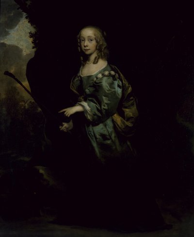 Portrait of a young girl in green by Peter Lely