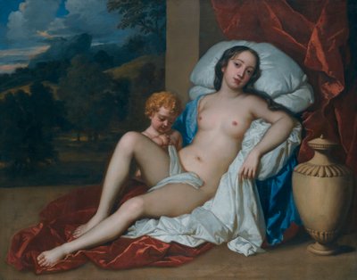 Portrait of a Young Woman and Child as Venus and Cupid by Peter Lely