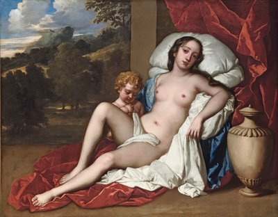 Portrait of a Young Woman and Child, as Venus and Cupid by Peter Lely