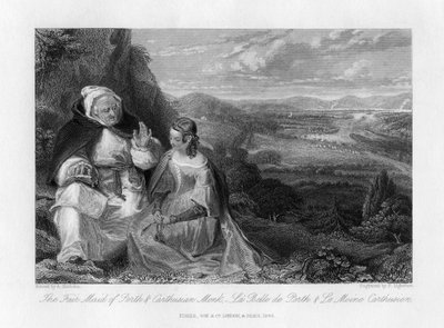 The Fair Maid of Perth and Carthusian Monk, 1845 by Peter Lightfoot