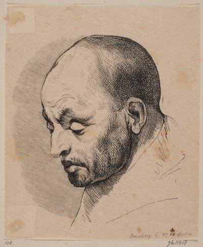 Head of a Bald Man by Peter Ludvig Meisling
