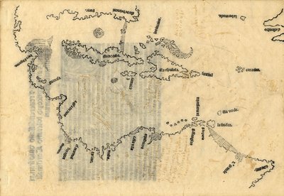 Map of the Caribbean by Peter Martyr d