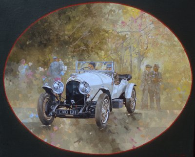 3 Litre Bentley at Kelmarsh by Peter Miller