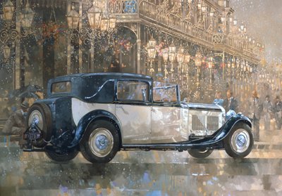 Christmas Lights and 8 litre Bentley by Peter Miller