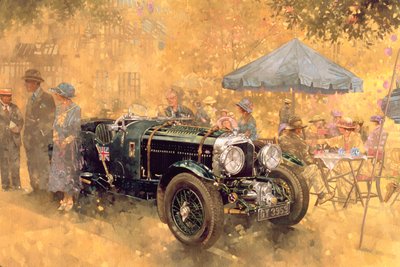 Garden Party with the Bentley by Peter Miller